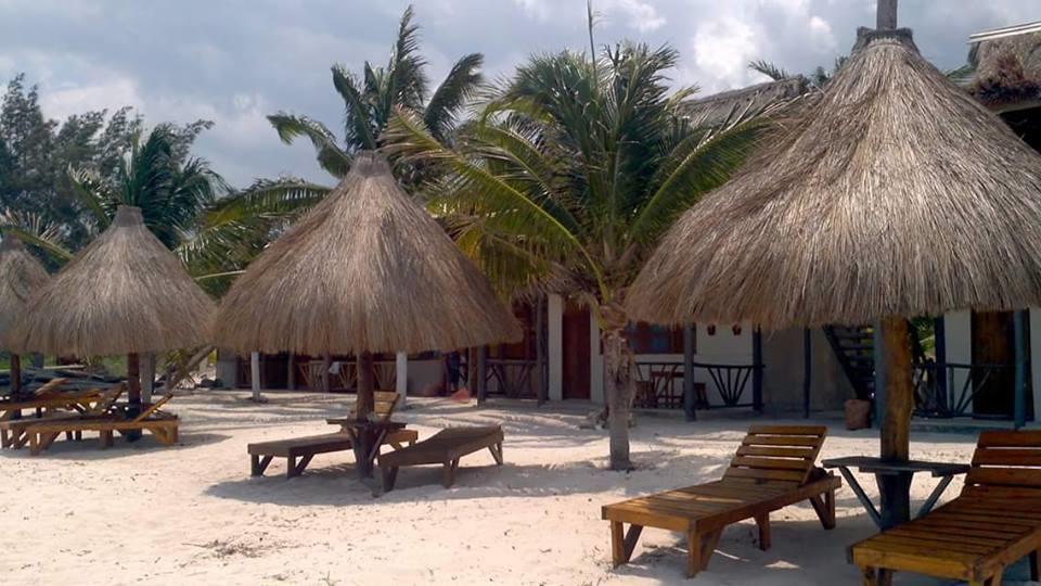 Cabanas Perla Escondida Hotel Dzilam de Bravo Buitenkant foto