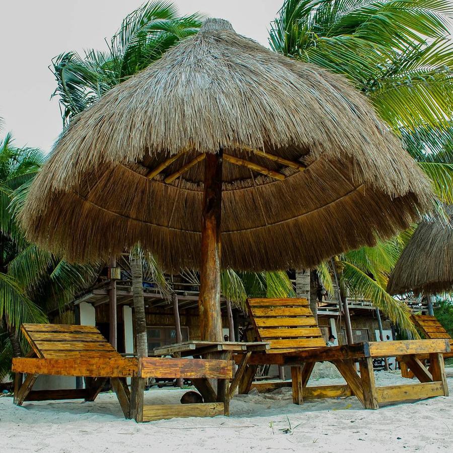 Cabanas Perla Escondida Hotel Dzilam de Bravo Buitenkant foto